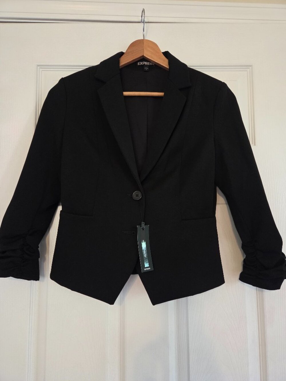 Express Black Studio Stretch Blazer Suit Jacket